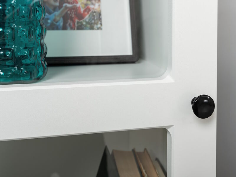 Остин Шкаф-витрина 16.394.02 белый/дуб золотой