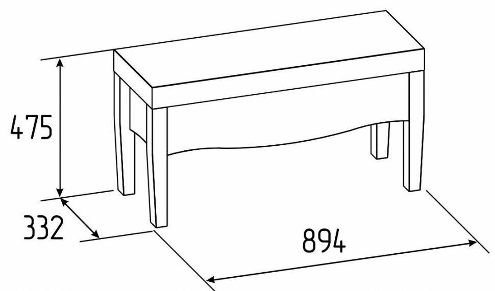 Пуф (банкетка) Brownie 50 Глазов-мебель