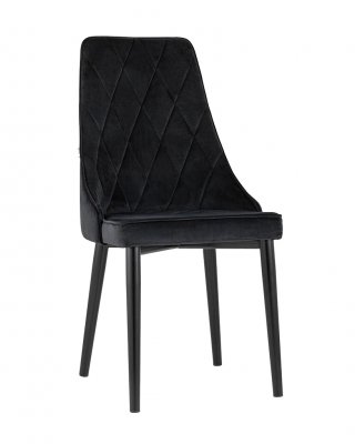 Мягкий стул Версаль (Арника) Велюр черный