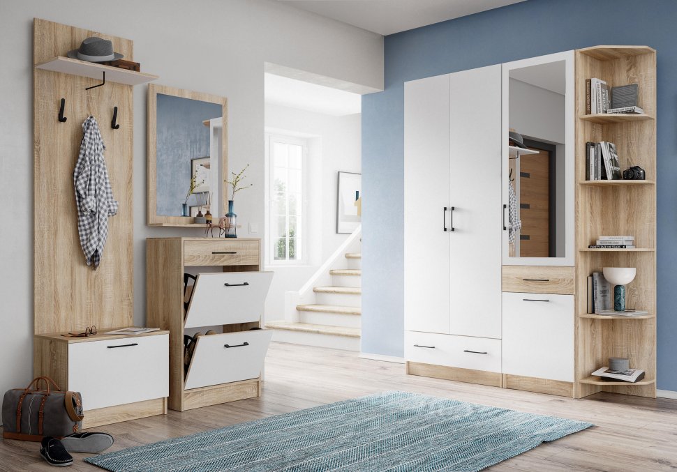 Шкаф-пенал с зеркалом Денвер (ТЭКС)