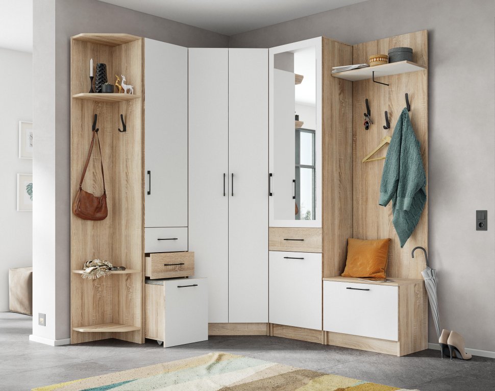 Шкаф-пенал с зеркалом Денвер (ТЭКС)