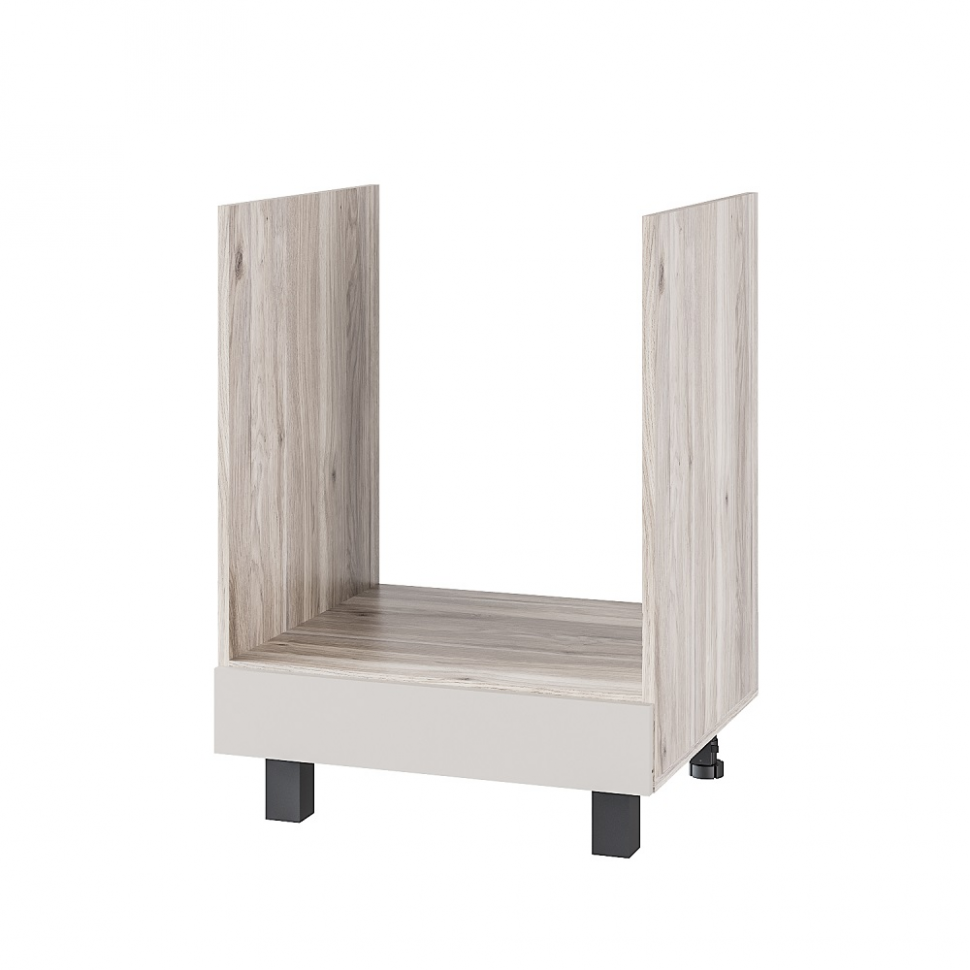 Шкаф под духовку со столешницей Берген Лайт 6д1, Дуб смоки, Кашемир