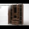 Кровать 160х200 NATURE Люкс 307 Крафт (Глазов) c основанием из дерева
