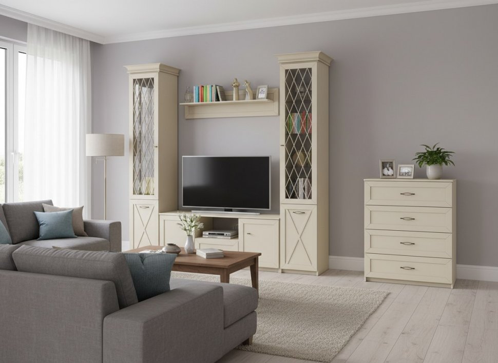 Гостиная Бэль 2 Слоновая кость