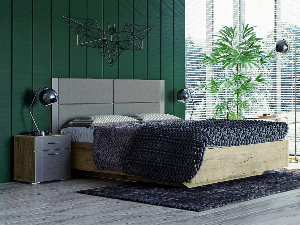 Спальня Livorno 4 дуб бунратти / софт графит