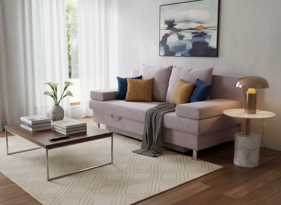 Диван-кровать 3т Милан-3 Модель 057 Велюр Кашемир 890