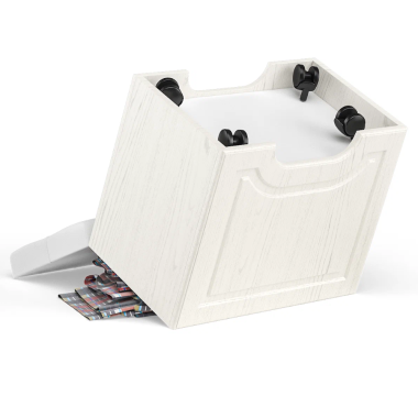 Ливерпуль Пуф 14.02 Белый/Ясень ваниль/кз.Белый