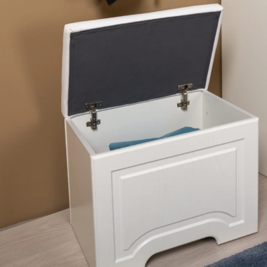 Ливерпуль Пуф 14.02 Белый/Ясень ваниль/кз.Белый