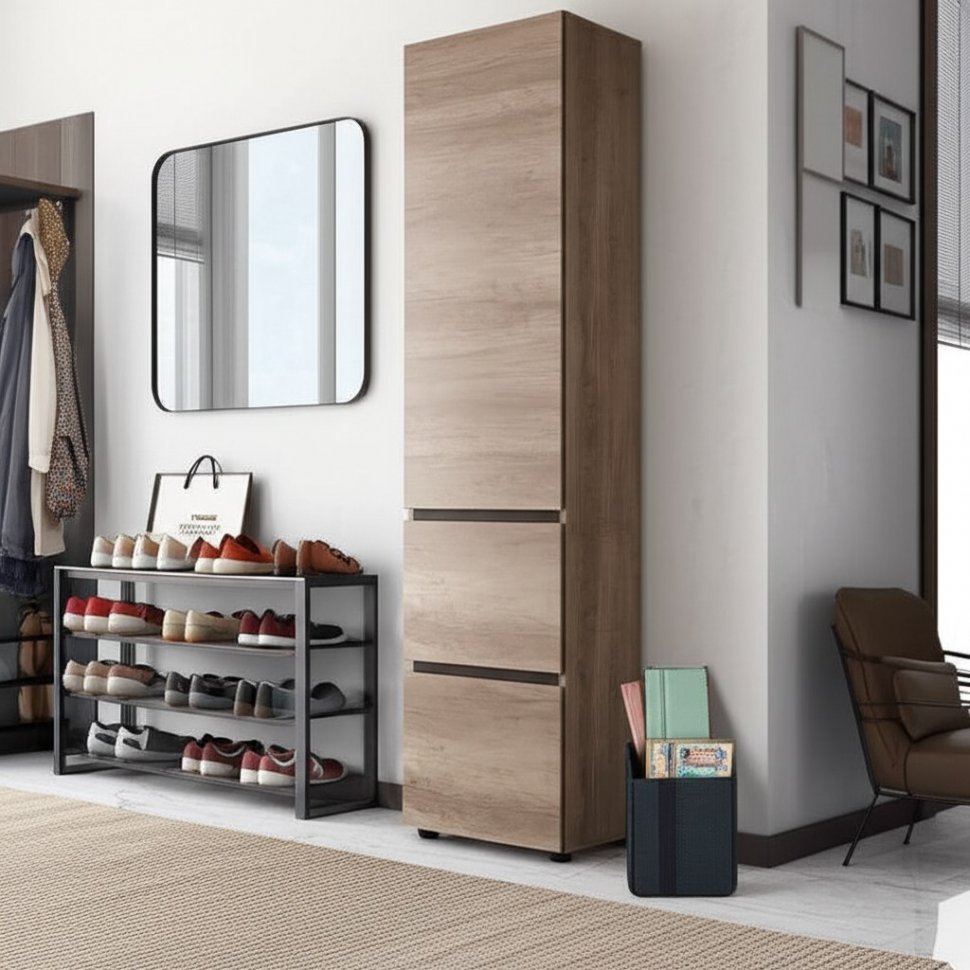 Шкаф-пенал Энигма (БТС) Дуб каньон