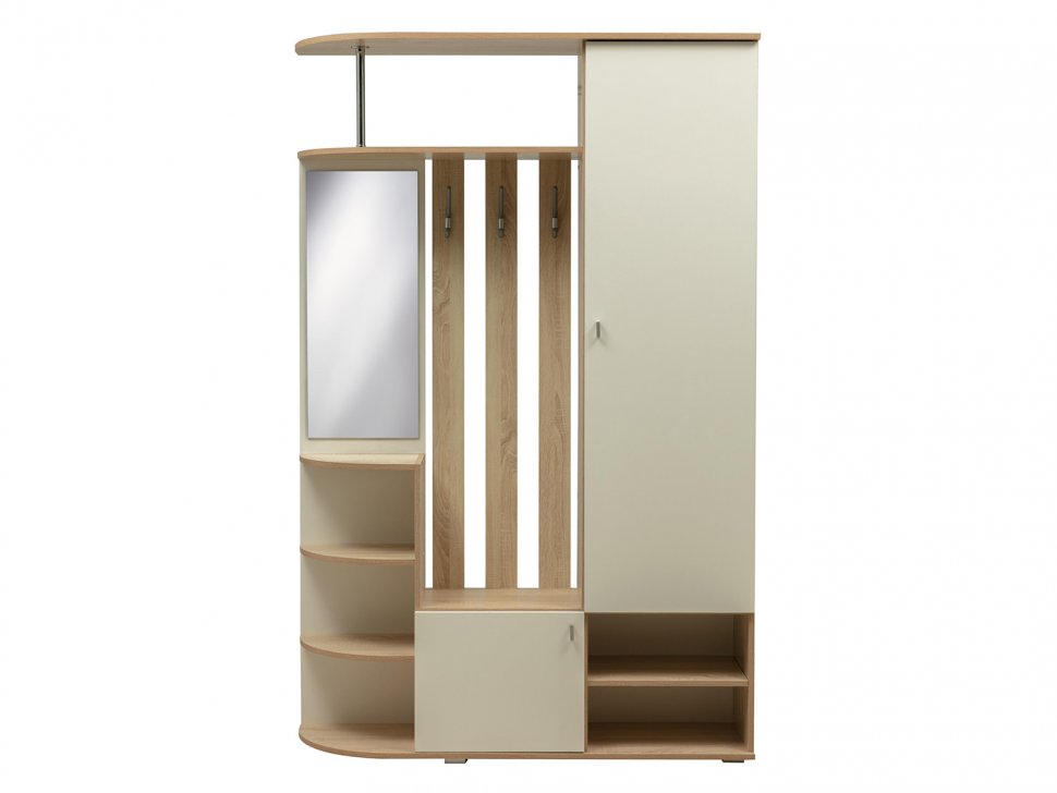 Прихожая Кармен 7 Дуб Сонома/Белый