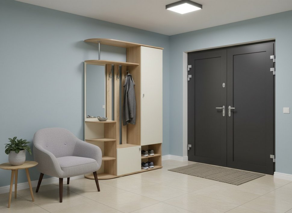 Прихожая Кармен 7 Дуб Сонома/Белый