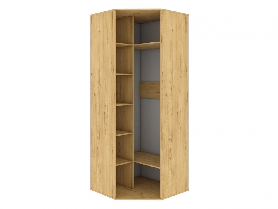 Бруно 01 Z Шкаф угловой Дуб Вотан / Серый графит