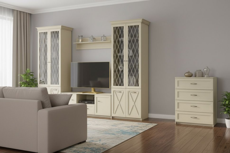 Гостиная Бэль 1 Слоновая кость