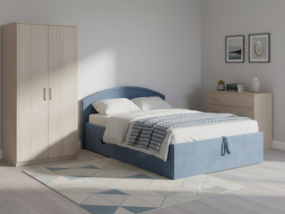 Тахта Берта 1200 модель 062 Галакси лайт 22