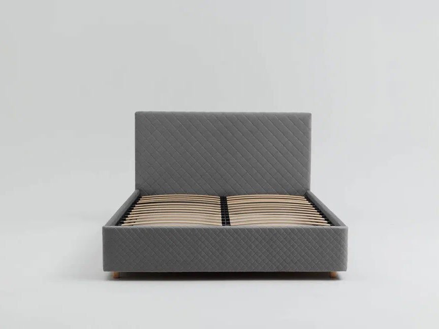 Кровать Galaxy 1400 с основанием / серый №25