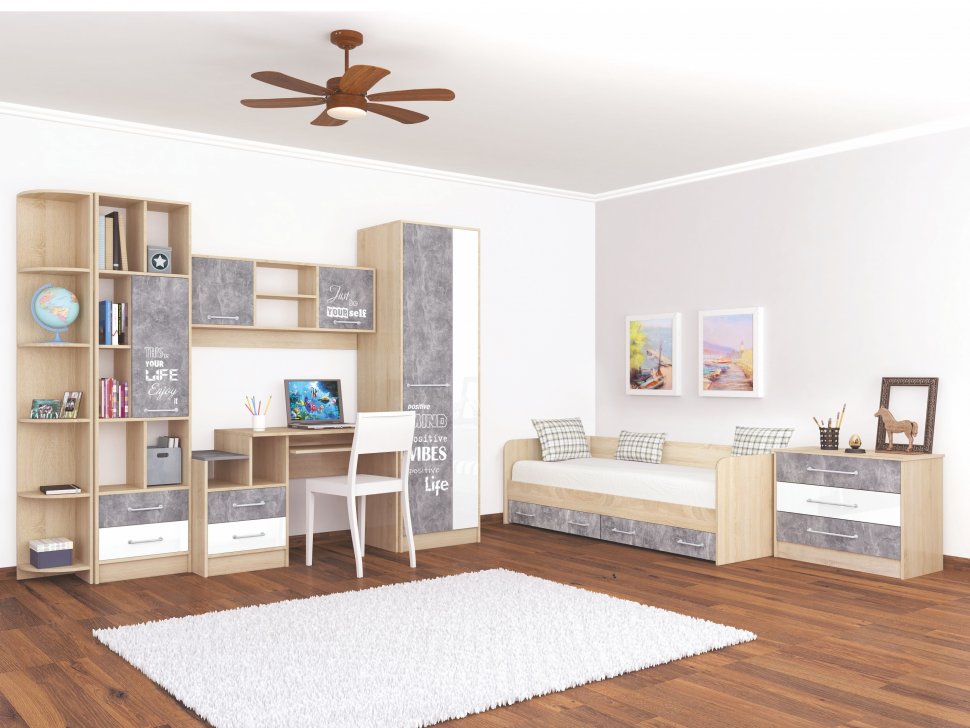 Стол письменный Колибри ТЭКС (Лофт)