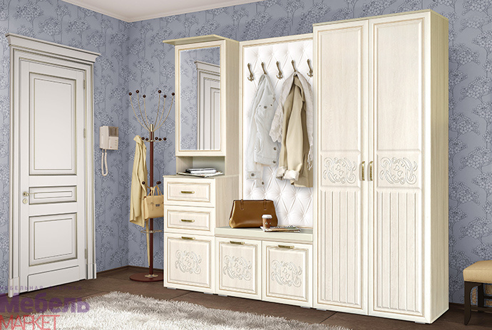 Панель большой вешалки (мягкая) Виктория Мебель Маркет