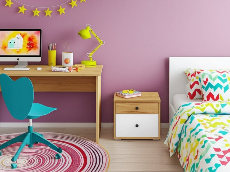 Вуди Тумба прикроватная 13.287 белый/дуб золотой