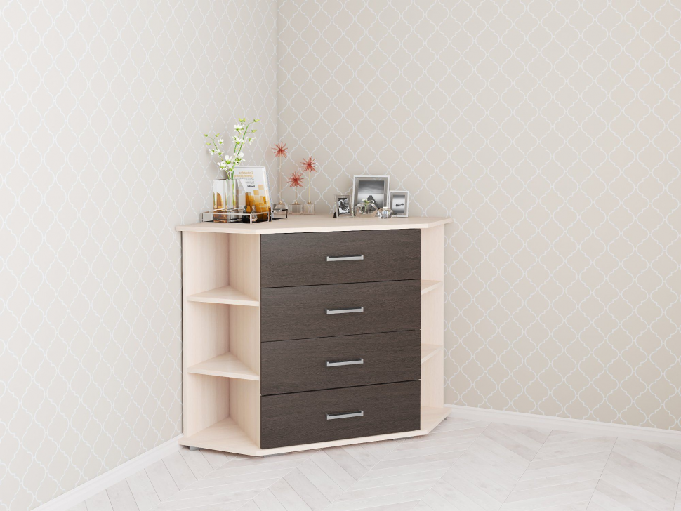 Комод угловой Катрин-7 ТЭКС (Венге)