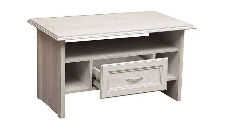 Журнальный стол Сохо 32.20 бетон белый/бетон патина