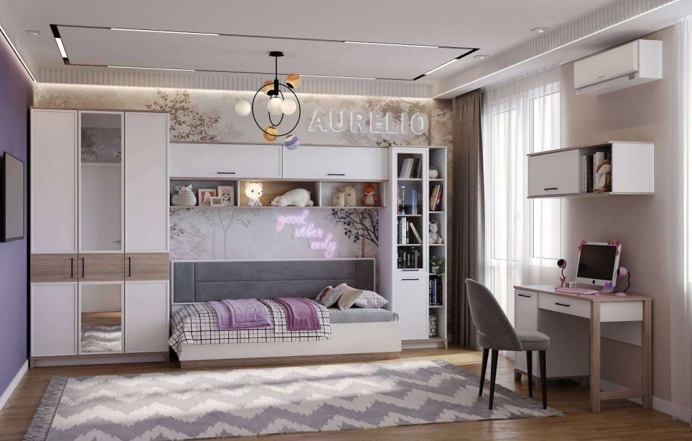 Полка навесная Аурелио (Глазов) 96 Белый