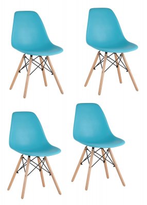 Стулья DSW (комплект 4 шт.) бирюзовый