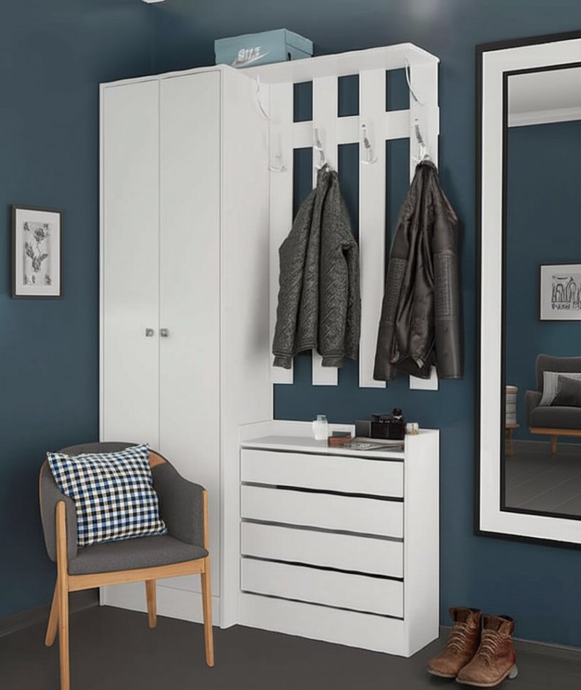 Шкаф Ямайка ЯПШ-1 (ТЭКС) Белый