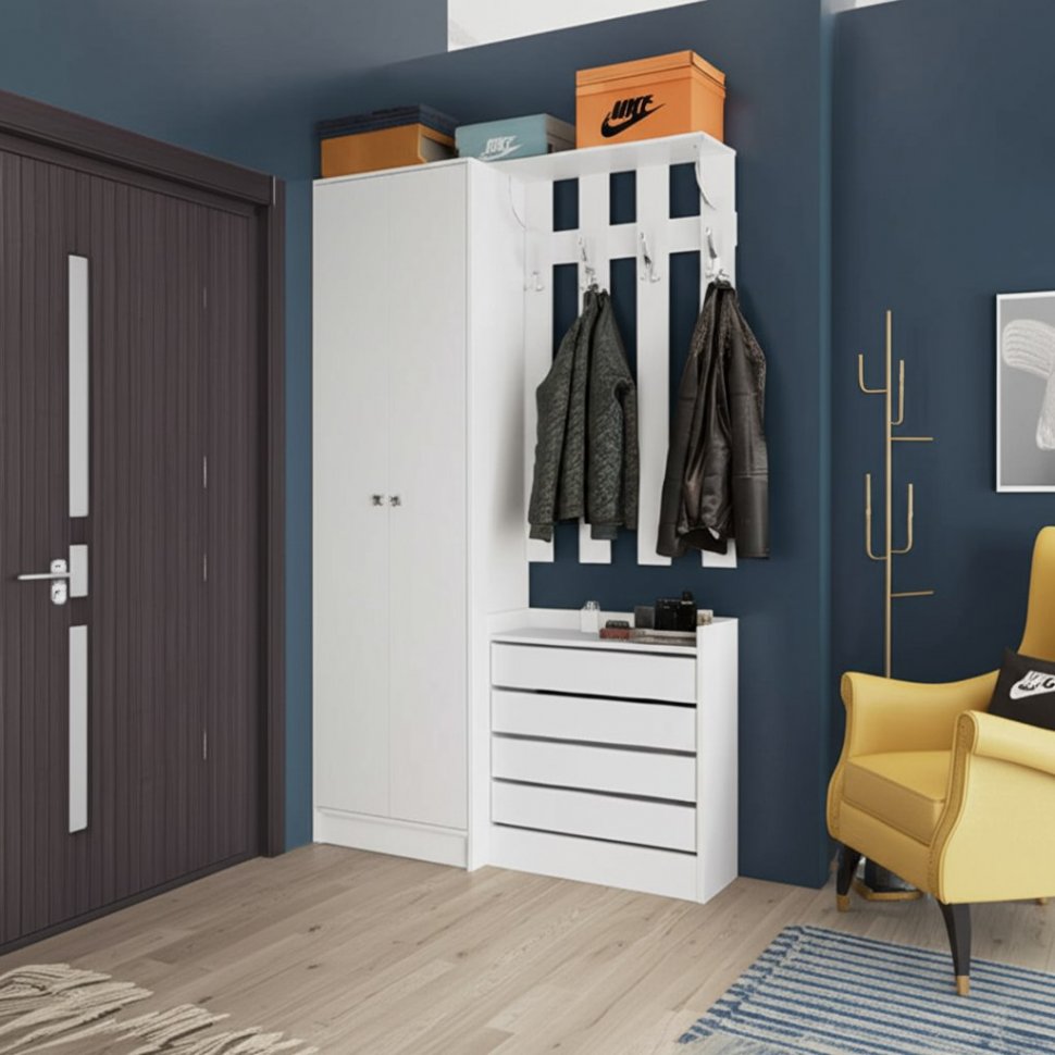 Шкаф Ямайка ЯПШ-1 (ТЭКС) Белый