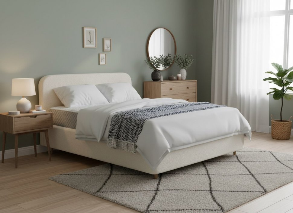 Кровать Fly 1800 с под. механизмом / белый