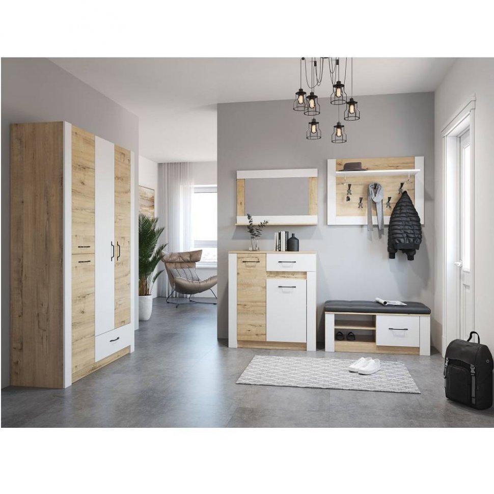 Шкаф 3-створчатый для одежды Ева 5 М2