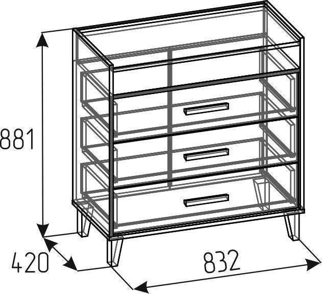 Комод Айрис 455 (Глазов)