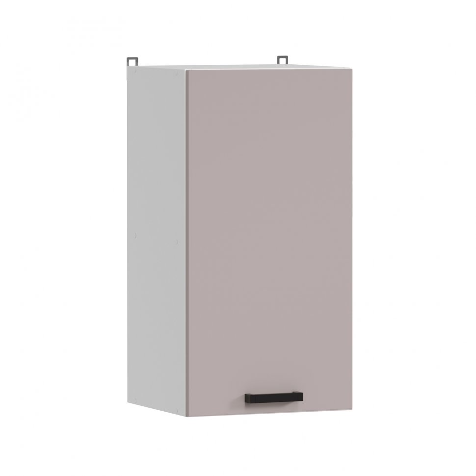 Кухня Аленушка 1,6м Лаванда Кашемир/Сталь,скоба черный,черный