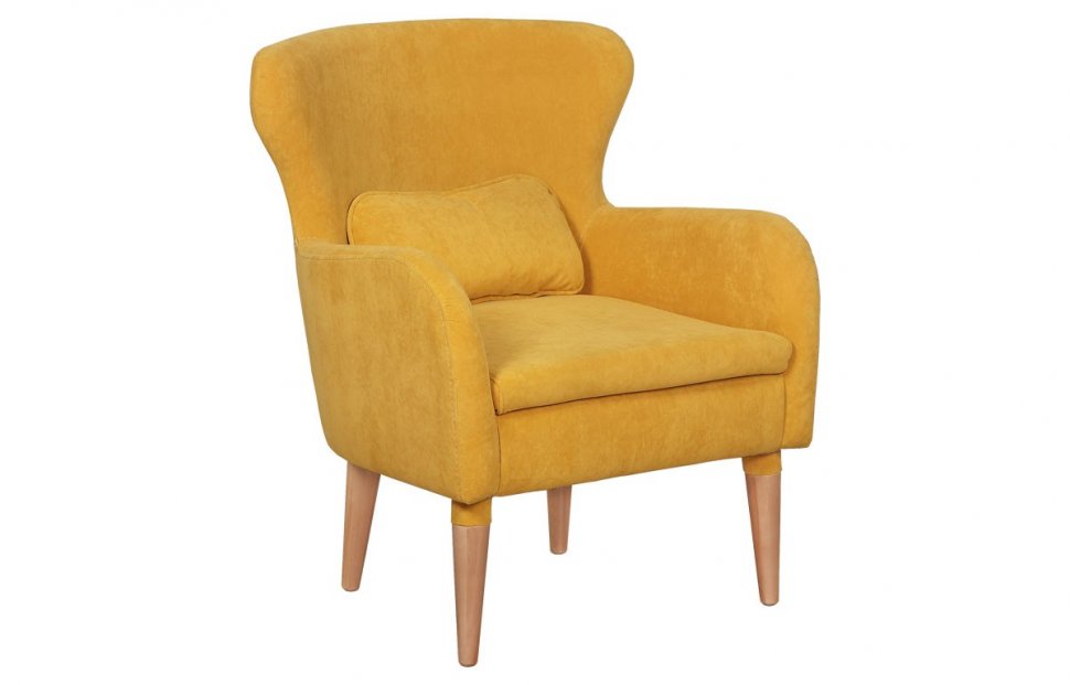 Кресло Оливер (Жёлтый/Бук)
