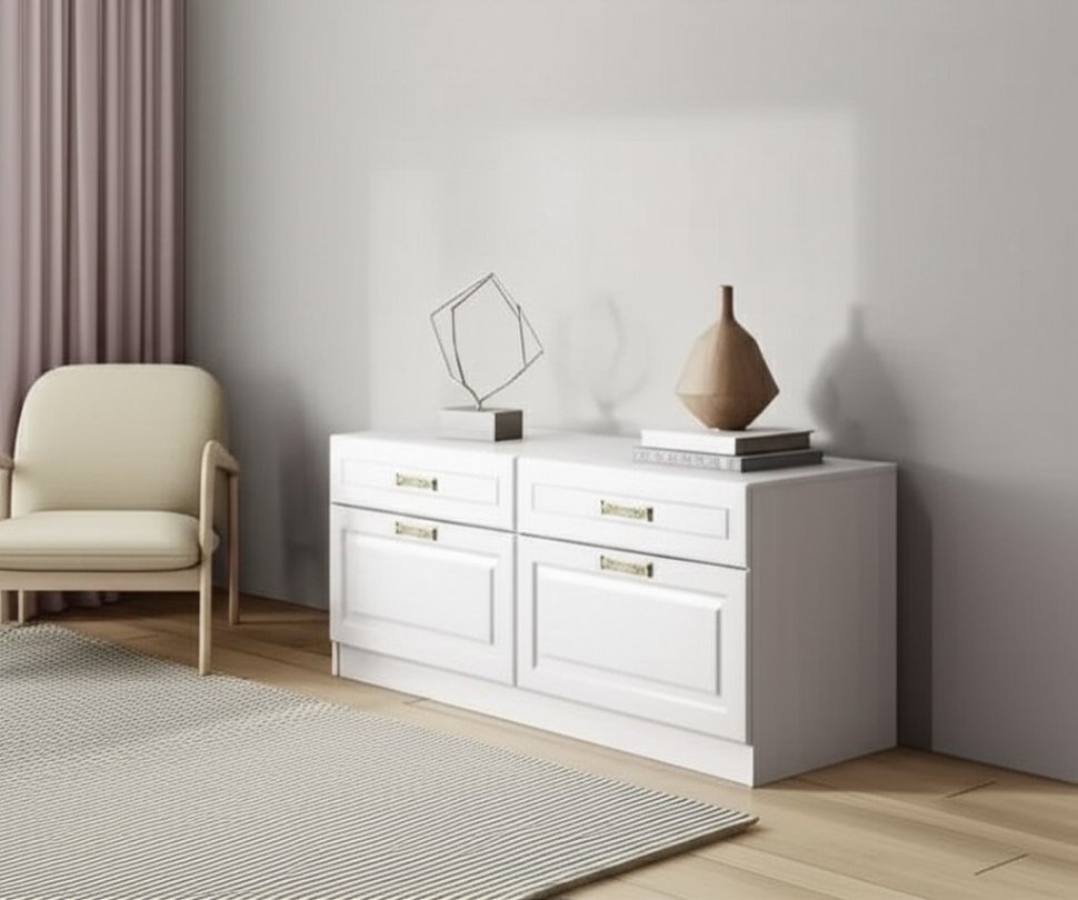 Ливерпуль Тумба Белый/Ясень ваниль