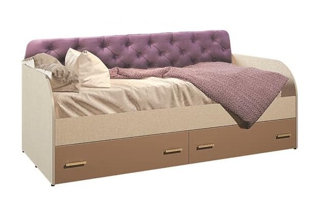 Спинка мягкая для кровати МС-02 Трио (Фиолетовый)