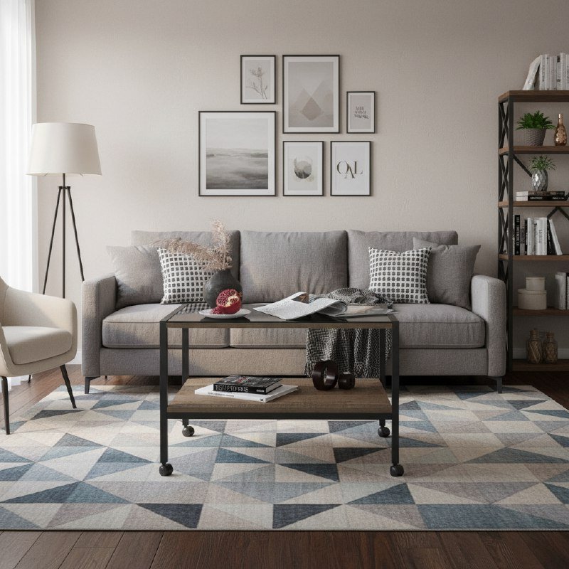 Трувор стол журнальный 12.19 Дуб Гранж Песочный/Интра