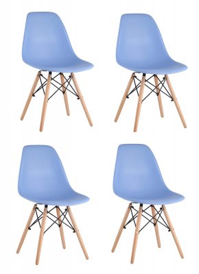 Стулья DSW (комплект 4 шт.) голубой