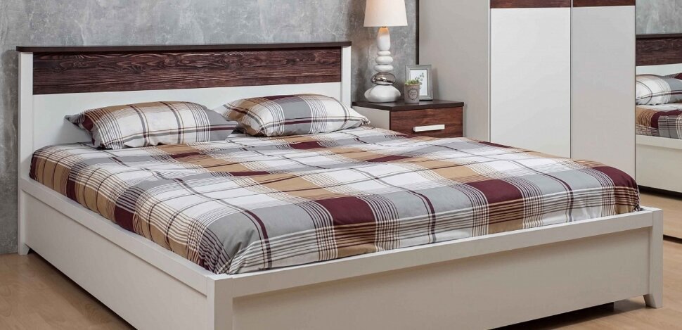 Кровать 140х200 Норвуд 33 (Глазов) с основанием из дерева