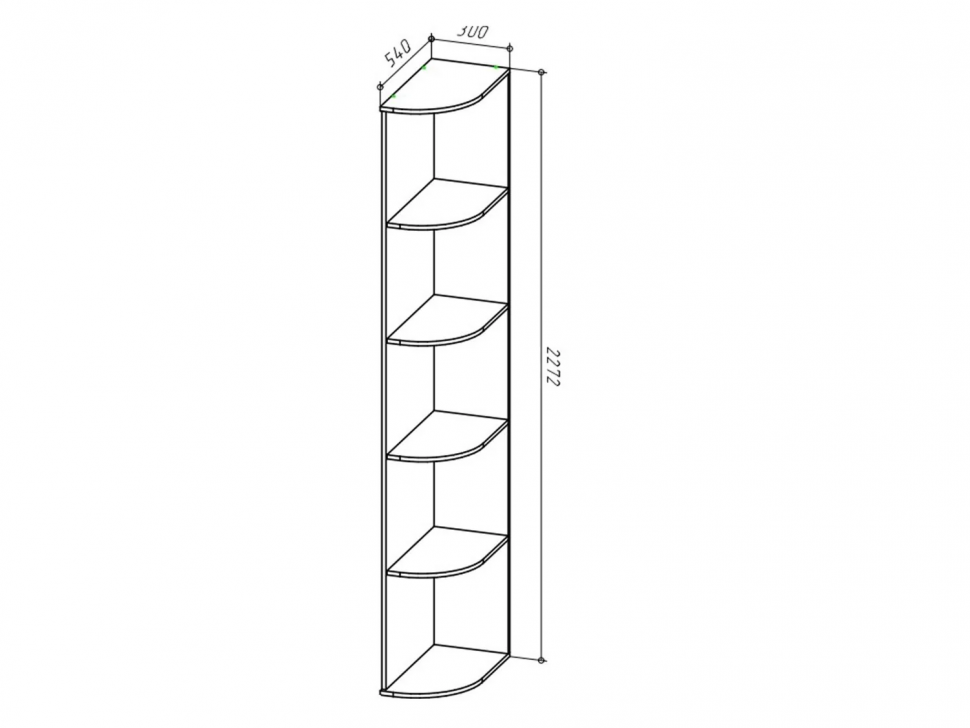 Бруно Угловой терминал Дуб Вотан