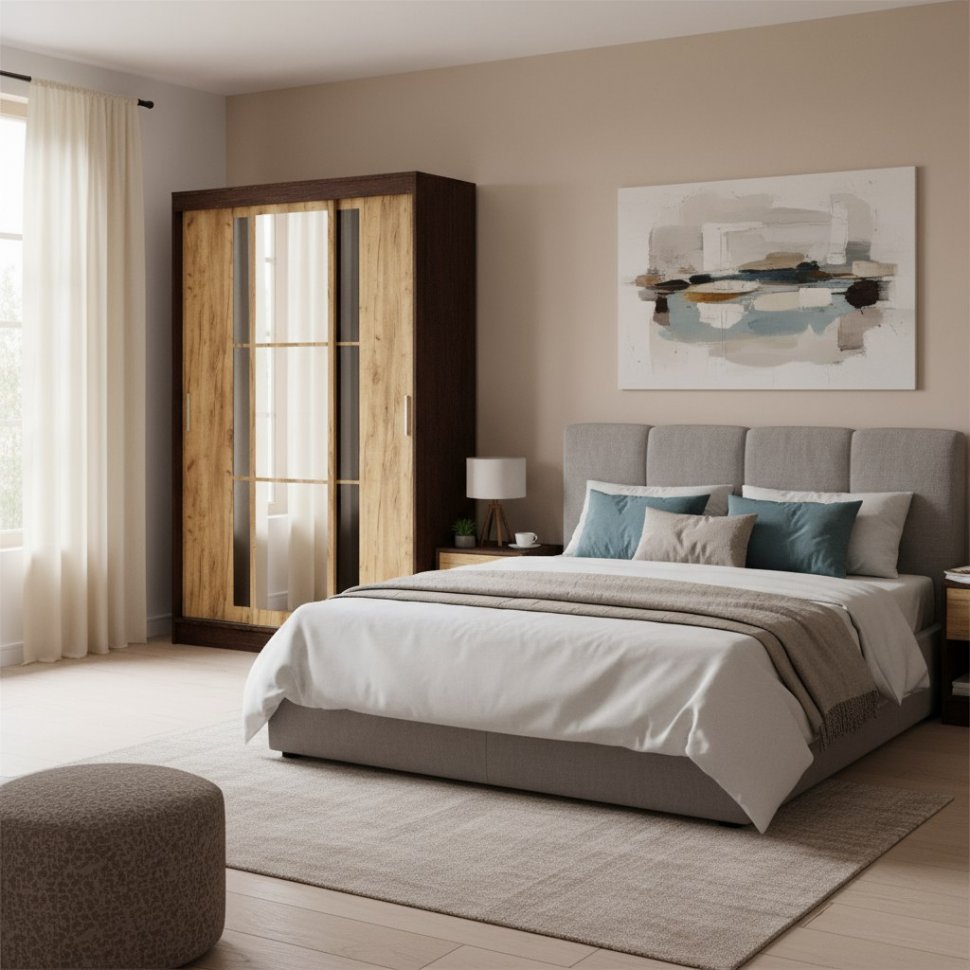 Шкаф-купе Денвер ШКК-03, Венге, Крафт