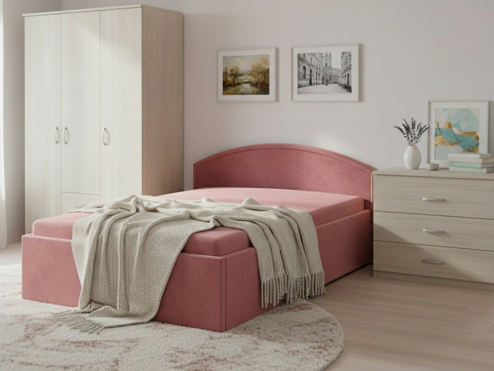 Тахта Берта 1200 модель 062 Ультра Коралл