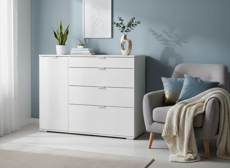 Комод НК-3 Белый