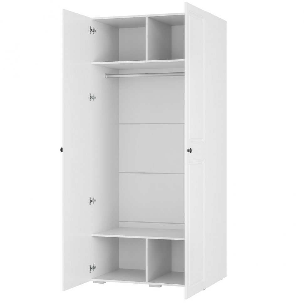 Шкаф 2-створчатый Софт ШК-02 (БТС) Белый