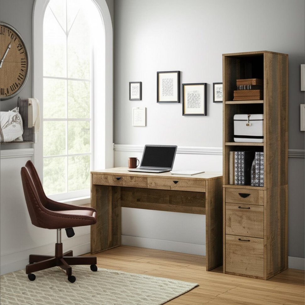 Трувор Стол компьютерный 12.69 Дуб Гранж Песочный/Интра