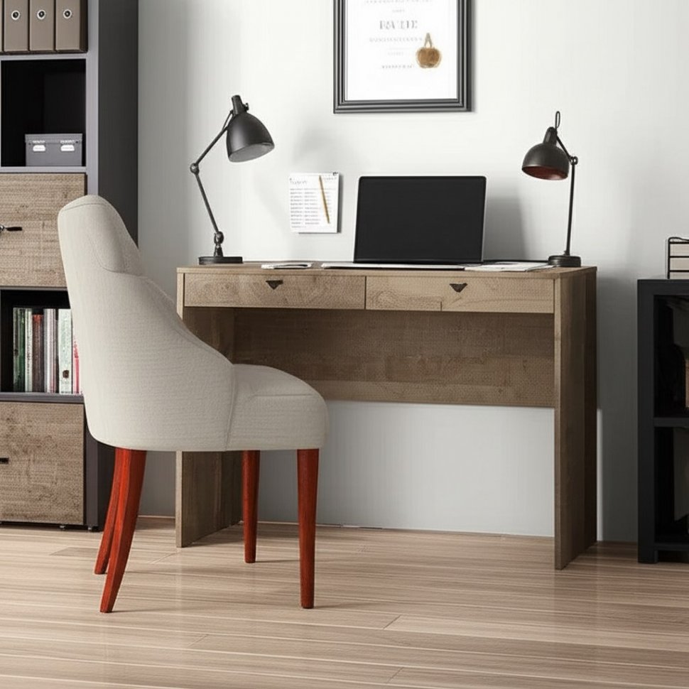 Трувор Стол компьютерный 12.69 Дуб Гранж Песочный/Интра