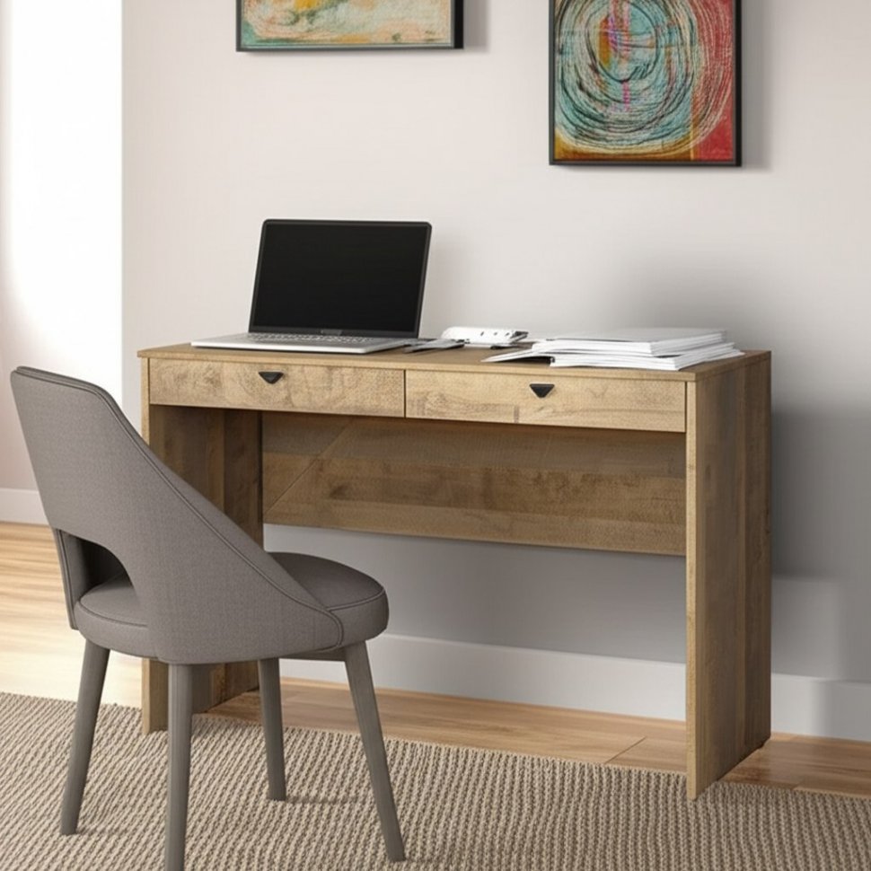 Трувор Стол компьютерный 12.69 Дуб Гранж Песочный/Интра