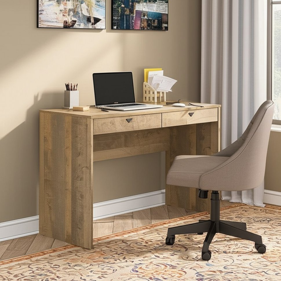 Трувор Стол компьютерный 12.69 Дуб Гранж Песочный/Интра