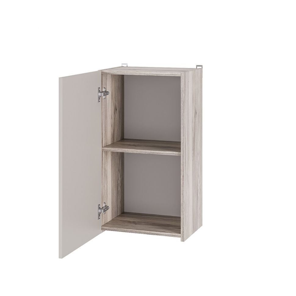 Шкаф навесной Берген Лайт 4в1 0,4м, Дуб смоки, Кашемир