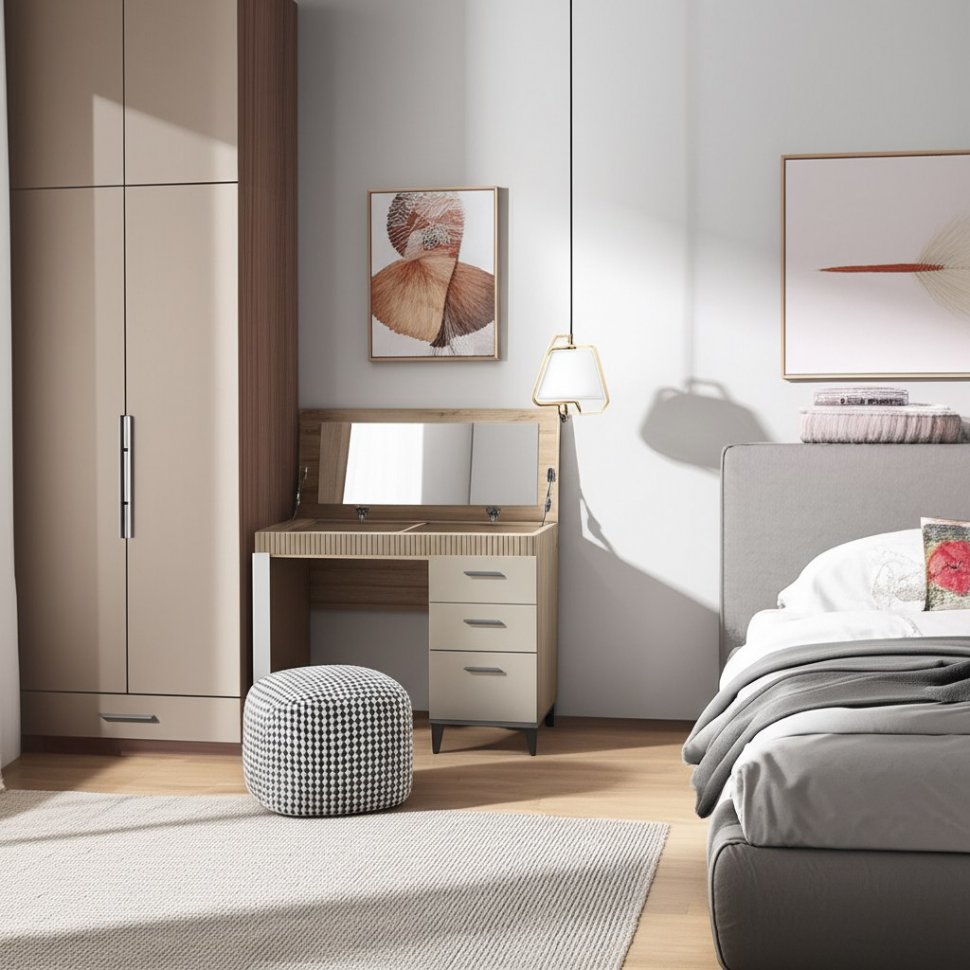 Туалетный столик Дюна (Ижмебель) с зеркалом