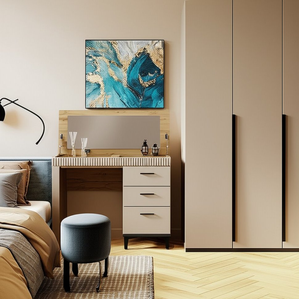 Туалетный столик Дюна (Ижмебель) с зеркалом